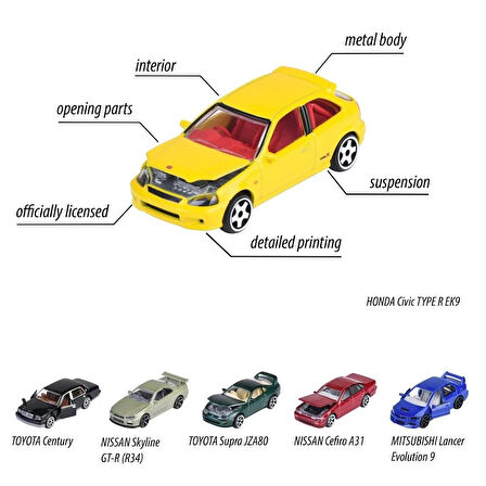 Majorette JAPAN SERIES HONDA CIVIC TYPE R EK9
