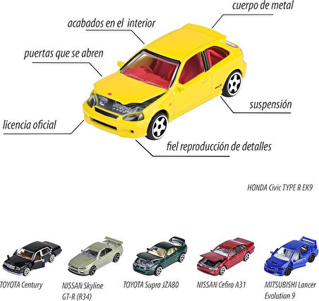 Majorette JAPAN SERIES HONDA CIVIC TYPE R EK9