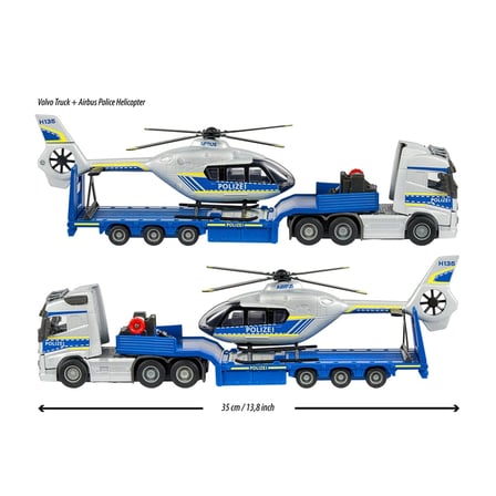 8503716004038 Volvo Truck + Airbus Police Helicopter