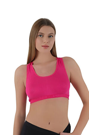 Kadın Kalın Askılı Pedsiz Sporcu Crop  | S-M, L-XL
