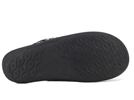 Rahat Taban Klasik Kadın Ev Terliği Siyah Tarz16418