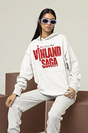 Vinland Saga Anime Dizi Yazılı Unisex Oversize Hoodie
