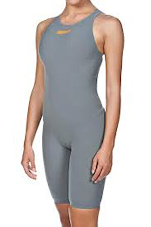 ARENA Kadın YARIŞ MAYOSU W POWERSKIN R-EVO ONE FBSLOB SL GREY-BRIGHT ORANGE 001438141 YZM