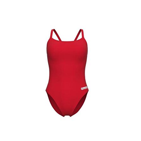 Arena Women's Team Swimsuit Challenge Solid Kadın Yüzücü Mayosu Kırmızı 004766450