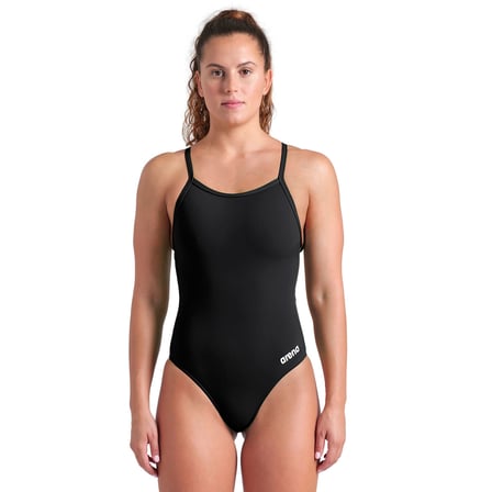 Team Swimsuit Light Drop Solid FL Kadın Siyah Yüzücü Mayo 004767550