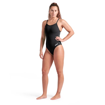 Team Swimsuit Light Drop Solid FL Kadın Siyah Yüzücü Mayo 004767550