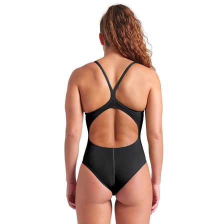 Team Swimsuit Light Drop Solid FL Kadın Siyah Yüzücü Mayo 004767550