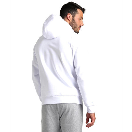 Team Hooded Sweat Panel Erkek Beyaz Günlük Stil Sweatshirt 004904100