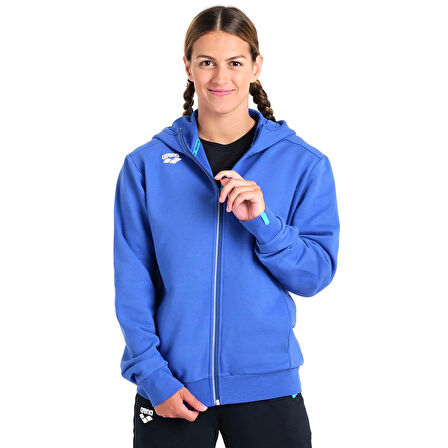 Team Hooded Panel Erkek Mavi Günlük Stil Ceket 004906800