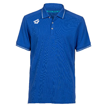Team Solid Cotton Unisex Mavi Günlük Stil Polo T-Shirt 004901800