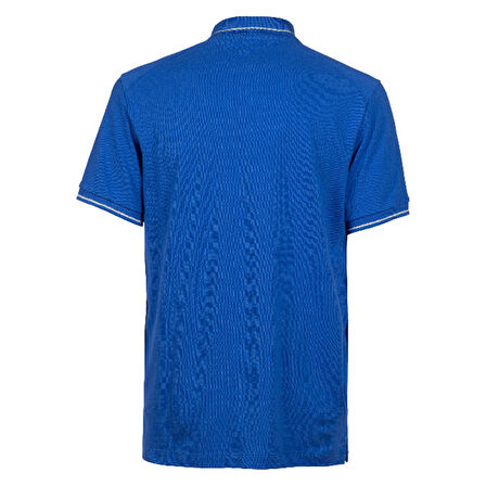 Team Solid Cotton Unisex Mavi Günlük Stil Polo T-Shirt 004901800