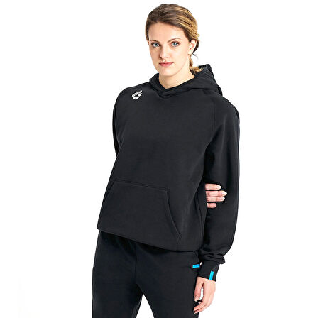 Team Hooded Sweat Panel Erkek Siyah Günlük Stil Sweatshirt 004904500