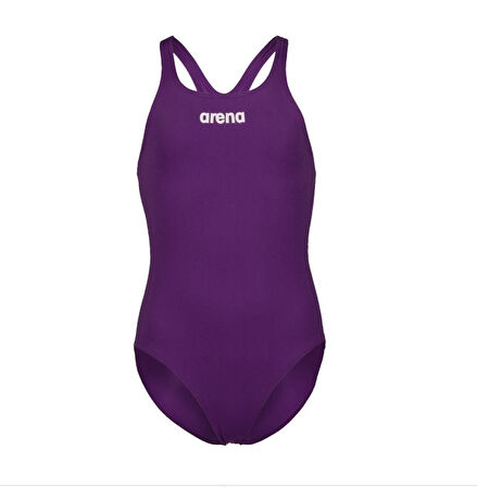 Arena Girls Team Swimsuit Swim Pro Solid Çocuk Yüzücü Mayosu 004762911 Mor