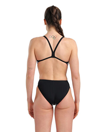 ARENA BAYAN YÜZÜCÜ MAYOSU WOMEN'S SWIMSUIT CHALLENGE BACK MARBLED 005562550