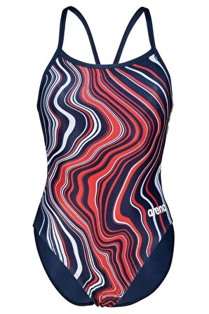 ARENA Kadın YÜZÜCÜ MAYOSU WOMEN'S SWIMSUIT CHALLENGE BACK MARBLED 005562740