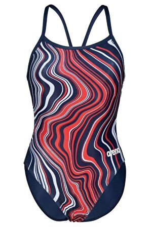 ARENA BAYAN YÜZÜCÜ MAYOSU WOMEN'S SWIMSUIT CHALLENGE BACK MARBLED 005562740