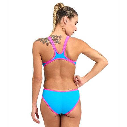 Arena One Biglogo One Piece Kadın Mavi Yüzücü Mayosu 001198890