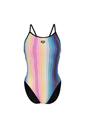 ARENA BAYAN YÜZÜCÜ MAYOSU WOMEN'S ARENA CIRCLE STRIPE SWIMSUIT LACE BACK 005927550