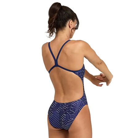 Arena Kikko Pro Swimsuit Challenge Back Kadın Mavi Yüzücü Mayosu 005902770