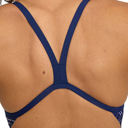 Arena Kikko Pro Swimsuit Challenge Back Kadın Mavi Yüzücü Mayosu 005902770