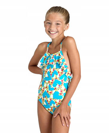 Arena Vintage Swimsuit Lightcross Back Çocuk Mayosu