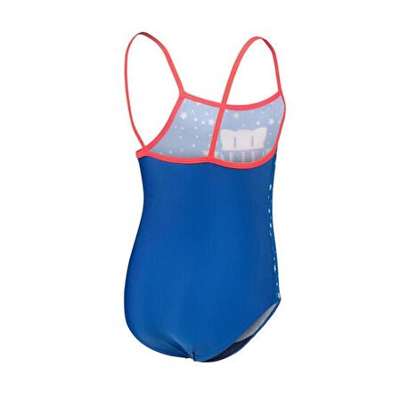 Arena Kids Girl's Friends Swimsuit U Back Kız Çocuk Yüzücü Mayosu Mavi 006301850