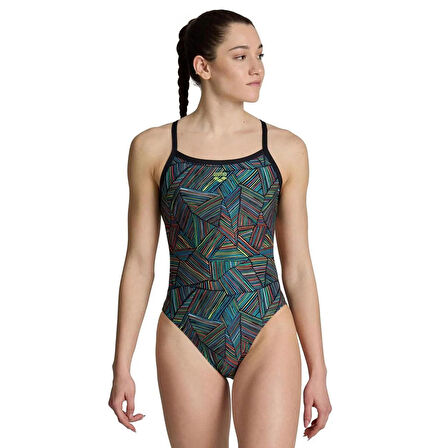 Overview Swimsuit Challeng Kadın Siyah Yüzücü Mayosu 006636550