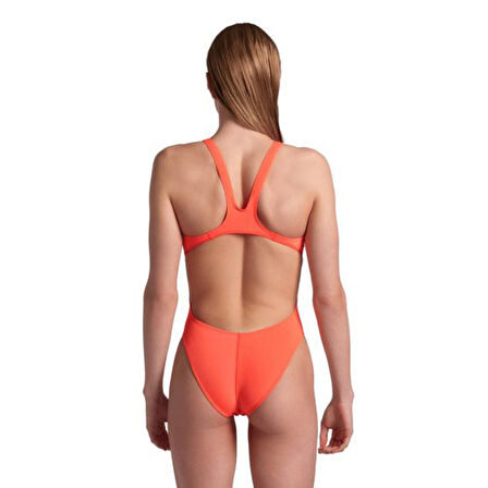 Team Swimsuit Swim Tech Solid Kadın Kırmızı Yüzücü Mayosu 004763300