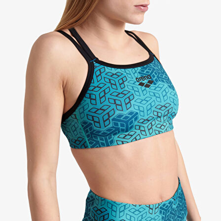 Arena Seamless Tank Kadın Mavi Bra