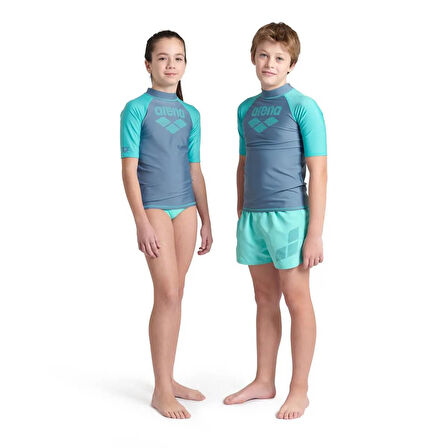 Arena 006295580 Rash Vest L/S Graphic Erkek Çocuk Yüzücü Tişörtü