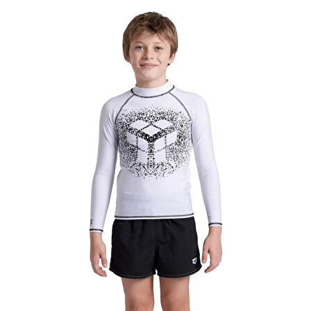 Arena 006296155 Rash Vest L/S Graphic Erkek Çocuk Yüzücü Tişörtü