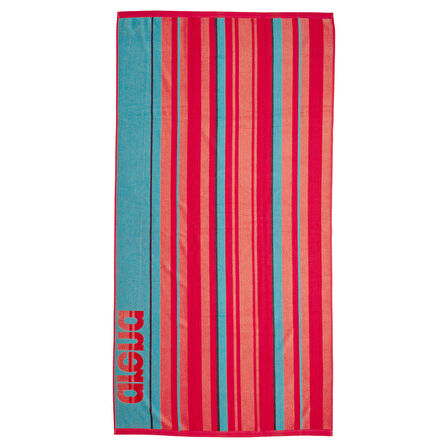 Beach Towel Multistripes II Unisex Kırmızı Antrenman Havlu 007302200