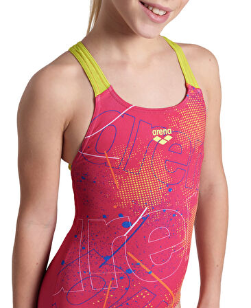 ARENA KIZ ÇOCUK YÜZÜCÜ MAYOSU GIRL'S ARENA GALACTIC SWIMSUIT SWIM PRO BACK 005923960 YZM