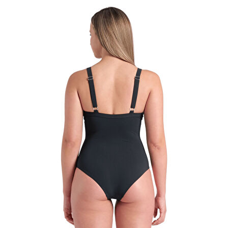 Lara Soft Curve Back Kadın Siyah Yüzücü Mayosu 008119550
