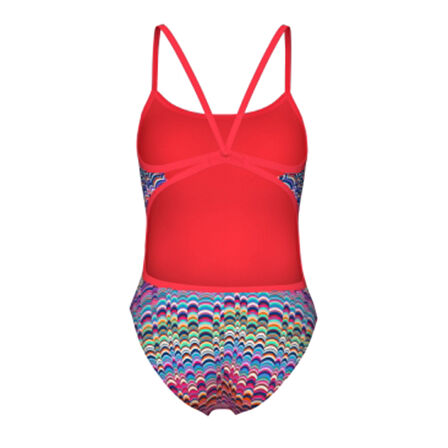 Ondulation Swimsuit Lace Back Kadın Mor Yüzücü Mayosu 008155194