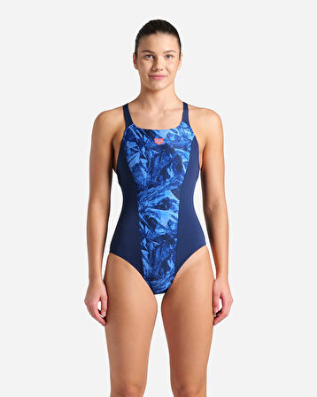Arena Womens Crackle Swimsuit Swim Pro Kadın Yüzücü Mayosu 008229780