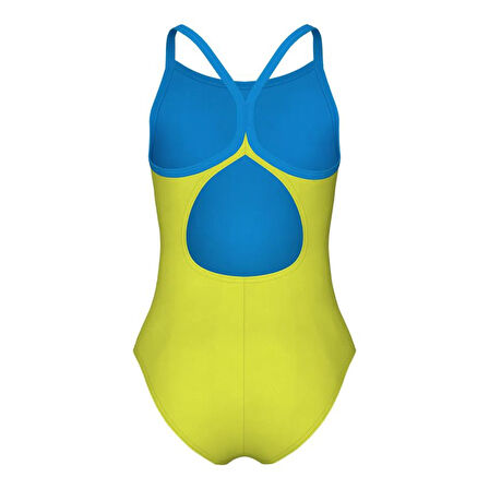 Arena Star Graphic Swimsuit Lightdrop Back Çocuk Yeşil Yüzücü Mayosu 008369608