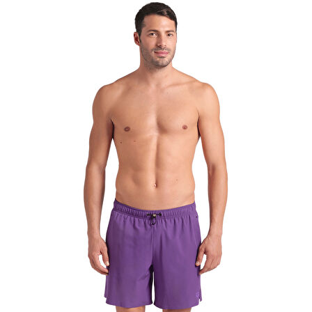 Evo Beach Boxer Solid Erkek Mor Deniz Şortu 006060930