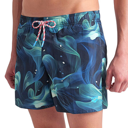 Water Prints Beach Erkek Yeşil Deniz Şortu 007159630