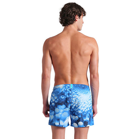 Water Prints Beach Erkek Mavi Deniz Şortu 007159720