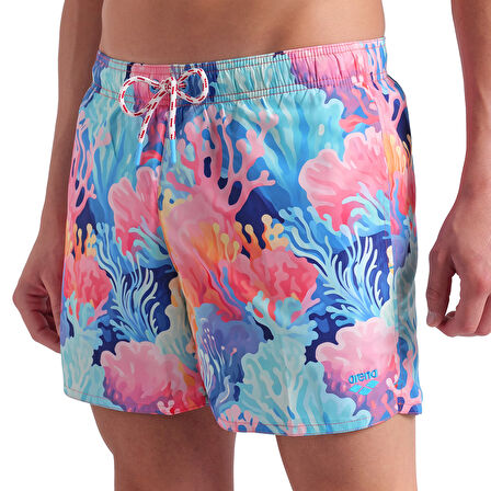 Water Prints Beach Erkek Beyaz Deniz Şortu 007159820