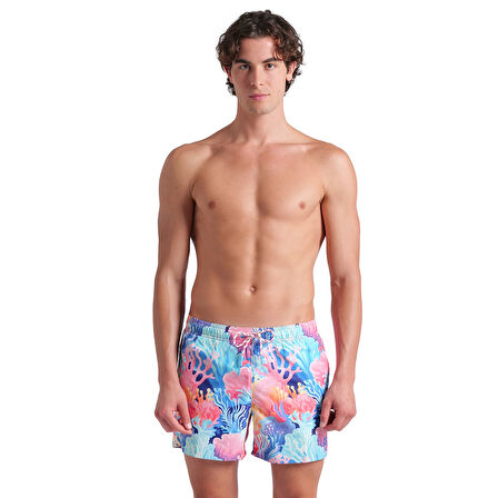 Water Prints Beach Erkek Beyaz Deniz Şortu 007159820