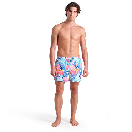 Water Prints Beach Erkek Beyaz Deniz Şortu 007159820