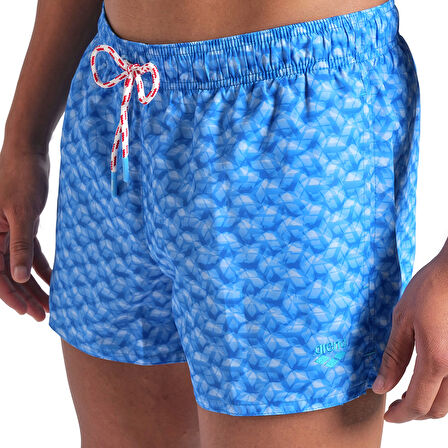 Water Prints Beach X-Short Ao Erkek Mavi Deniz Şortu 008928710
