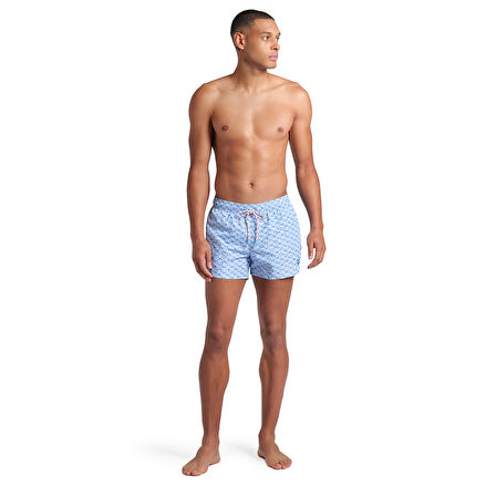 Water Prints Beach X-Short Ao Erkek Mavi Deniz Şortu 008928810