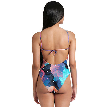 Water Prints Swimsuit Kadın Çok Renkli Yüzücü Mayosu 009398301
