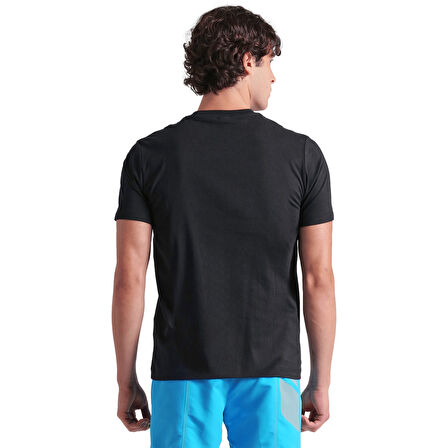 Water Prints Erkek Siyah Günlük Stil T-Shirt 009403500