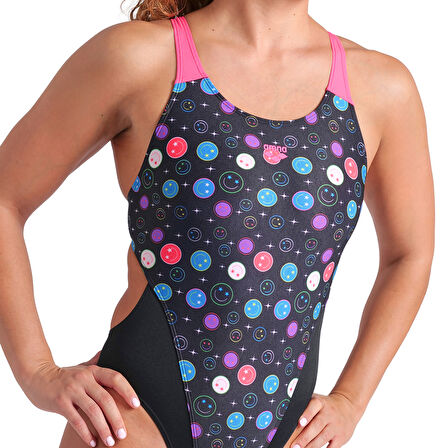 Contour Swimsuit Swim Tech Back Kadın Siyah Yüzücü Mayosu 009463595