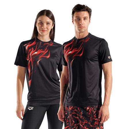 Graphic Indomitus Unisex Siyah Günlük Stil T-Shirt 010677550
