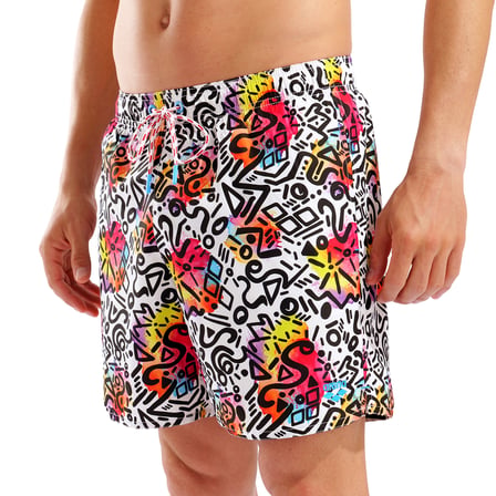 Water Prints Beach Erkek Çok Renkli Deniz Şortu 007153150